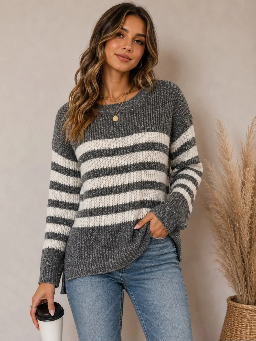 ✨ Staccato Striped Cozy Sweater ✨